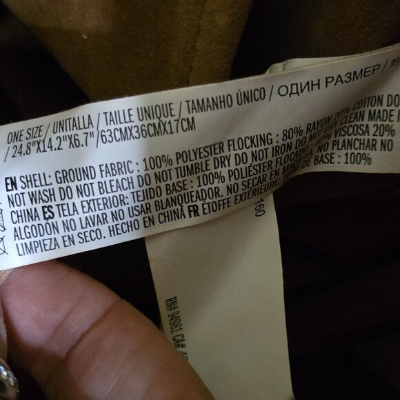 Forever 21 Brown Faux Suede Fringe Hobo Tote Shoulder Bag - Picture 9 of 9